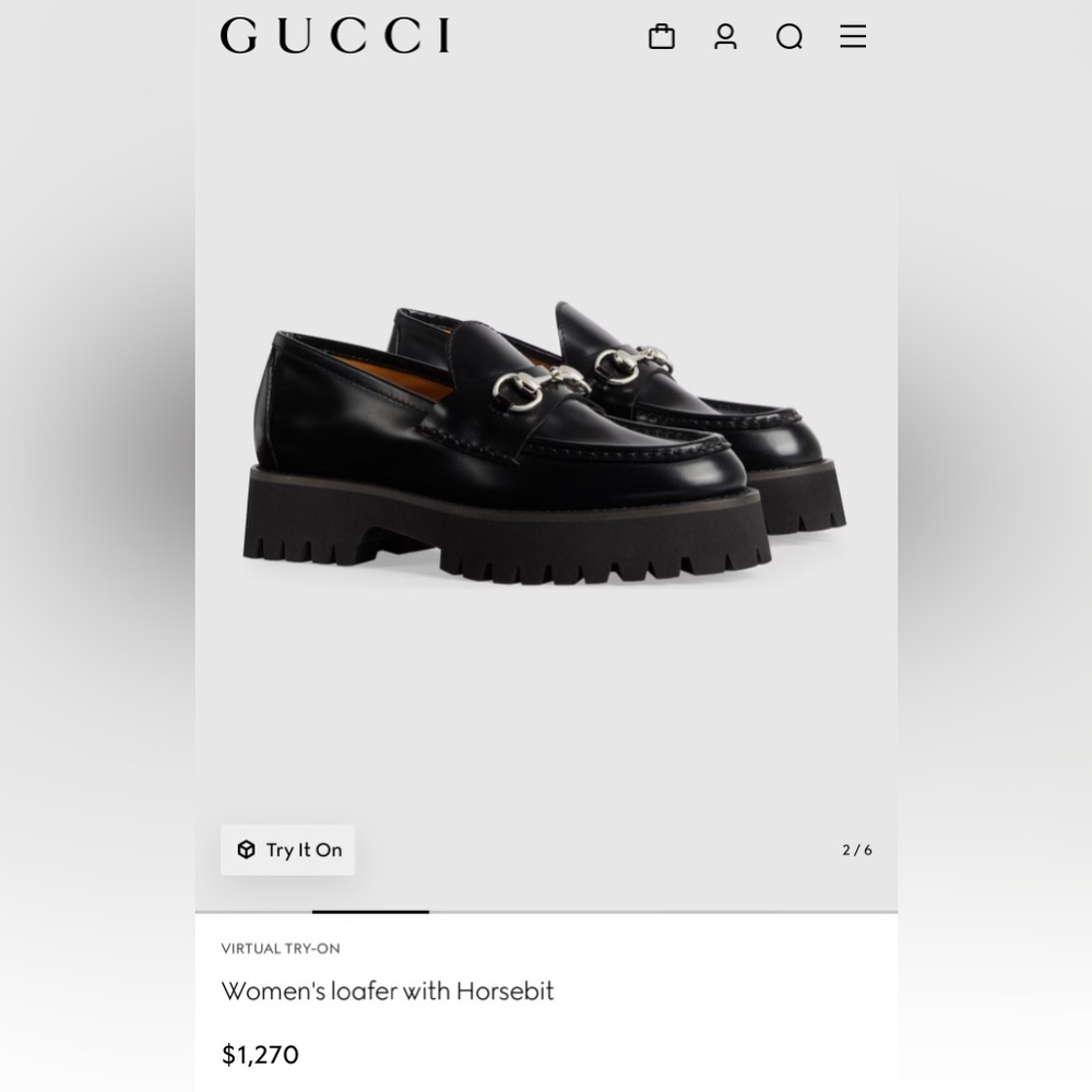 Gucci Black Leather Horsebit Loafers - Picture 3 of 8